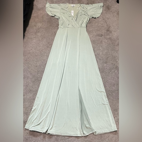 NWT Baltic Born Monica Maxi Dress Sage Green Medium - Picture 3 of 10